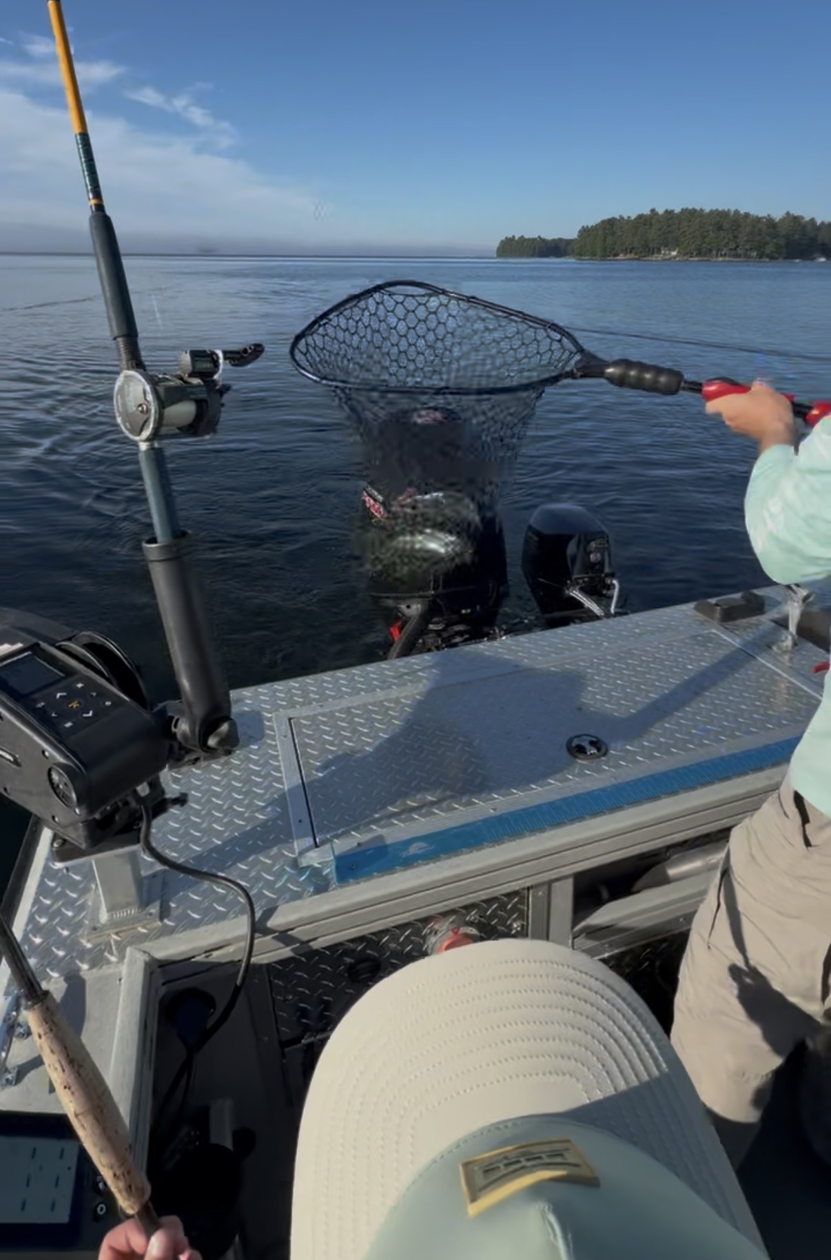 Sebago Lake salmon caught while trolling in June 2026