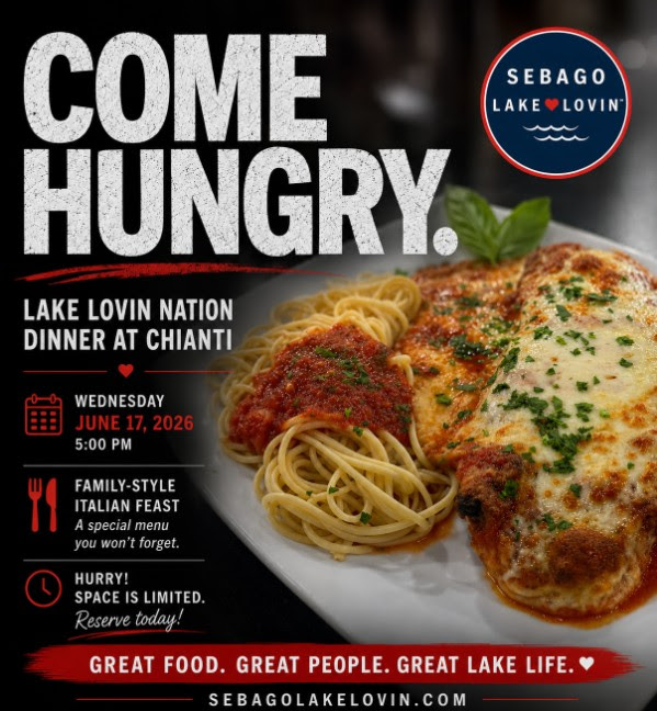 Lake Lovin Nation Special Dinner at Chianti - Sebago Lake, Maine