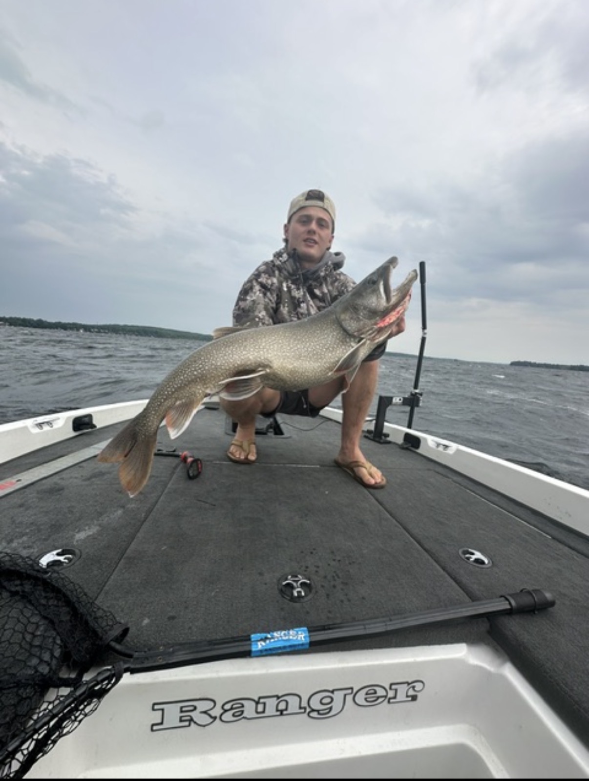 Local Boys Bag Big Laker! - Sebago Lake, Maine