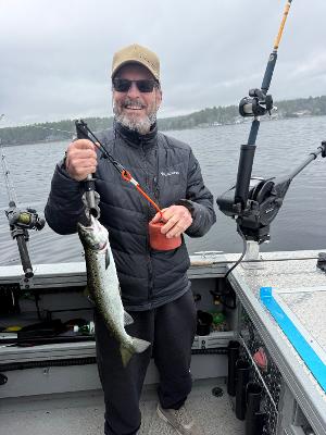 Salmon Bite Increasing on Sebago Lake - Sebago Lake, Maine